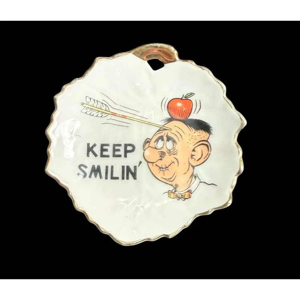 California Creations By Bradley Vintage Porcelain Trinket Dish Ashtray Set of 2